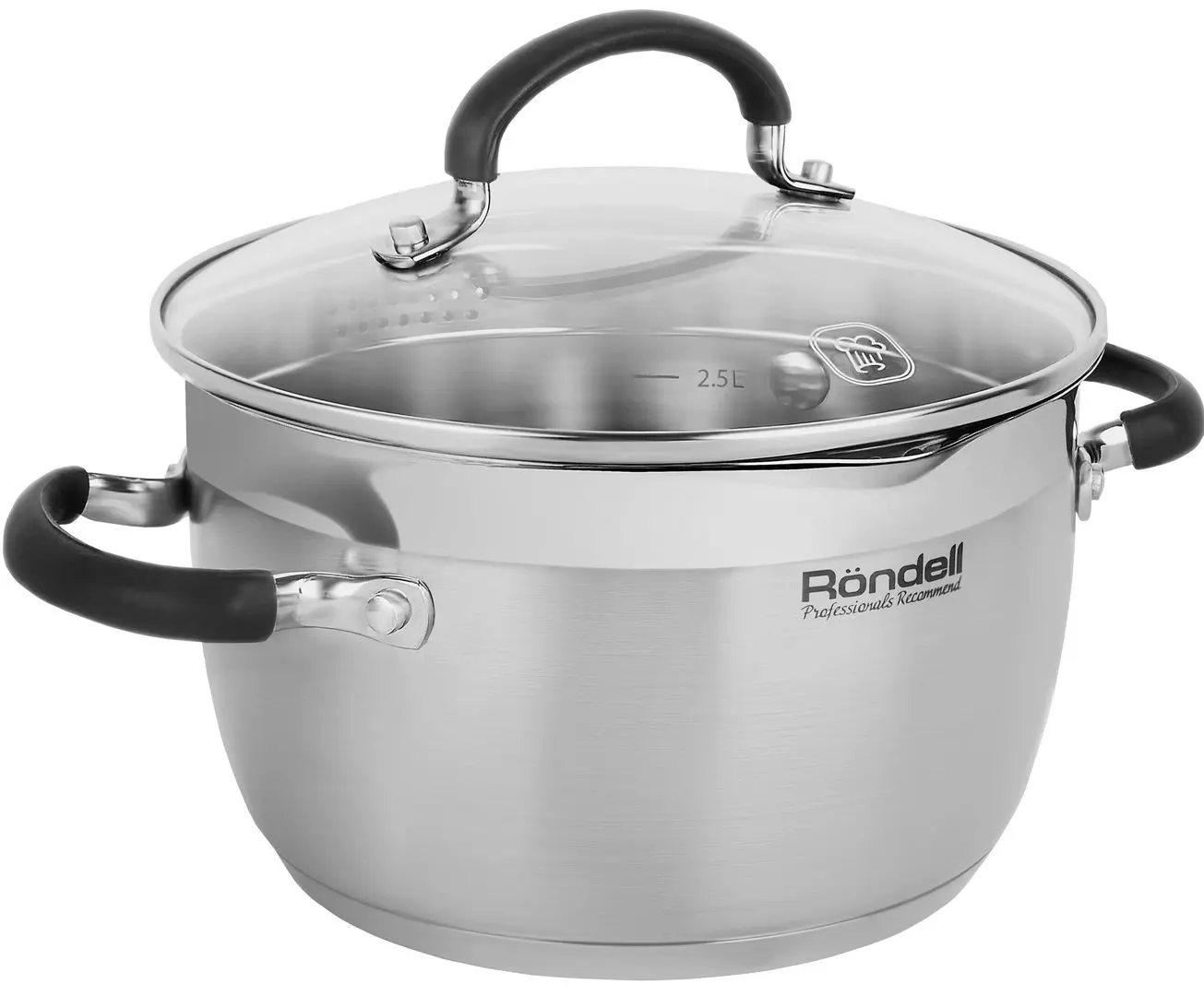 Кастрюля с крышкой Rondell Zorro 1446 (Inox)