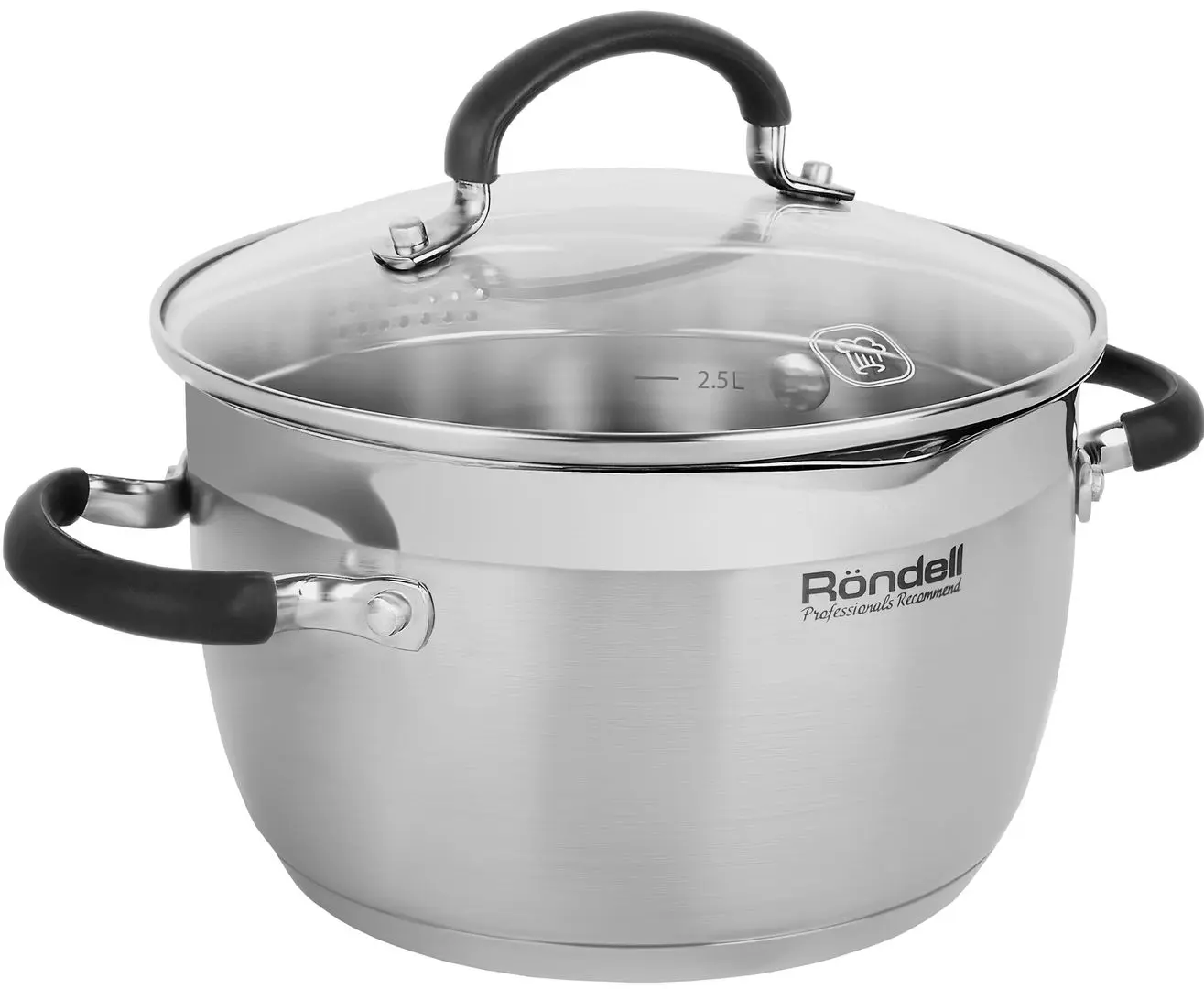 Кастрюля с крышкой Rondell Zorro 1447 (Inox)