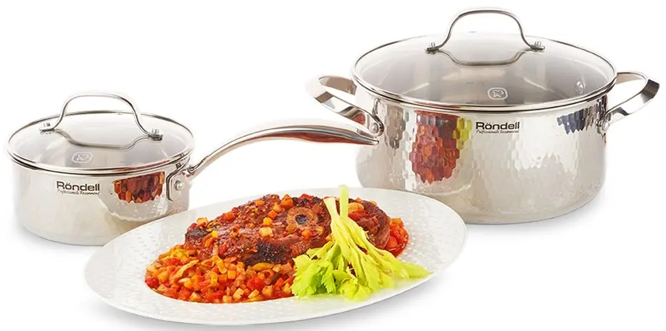 Codar cu capac Rondell RainDrops RDS-1292 (Inox) - 6