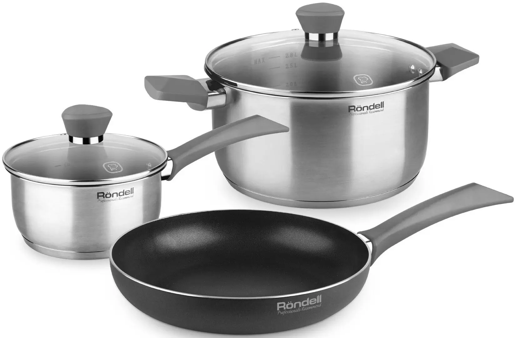 Набор кастрюль Rondell Strike RDS-1604 (Inox)