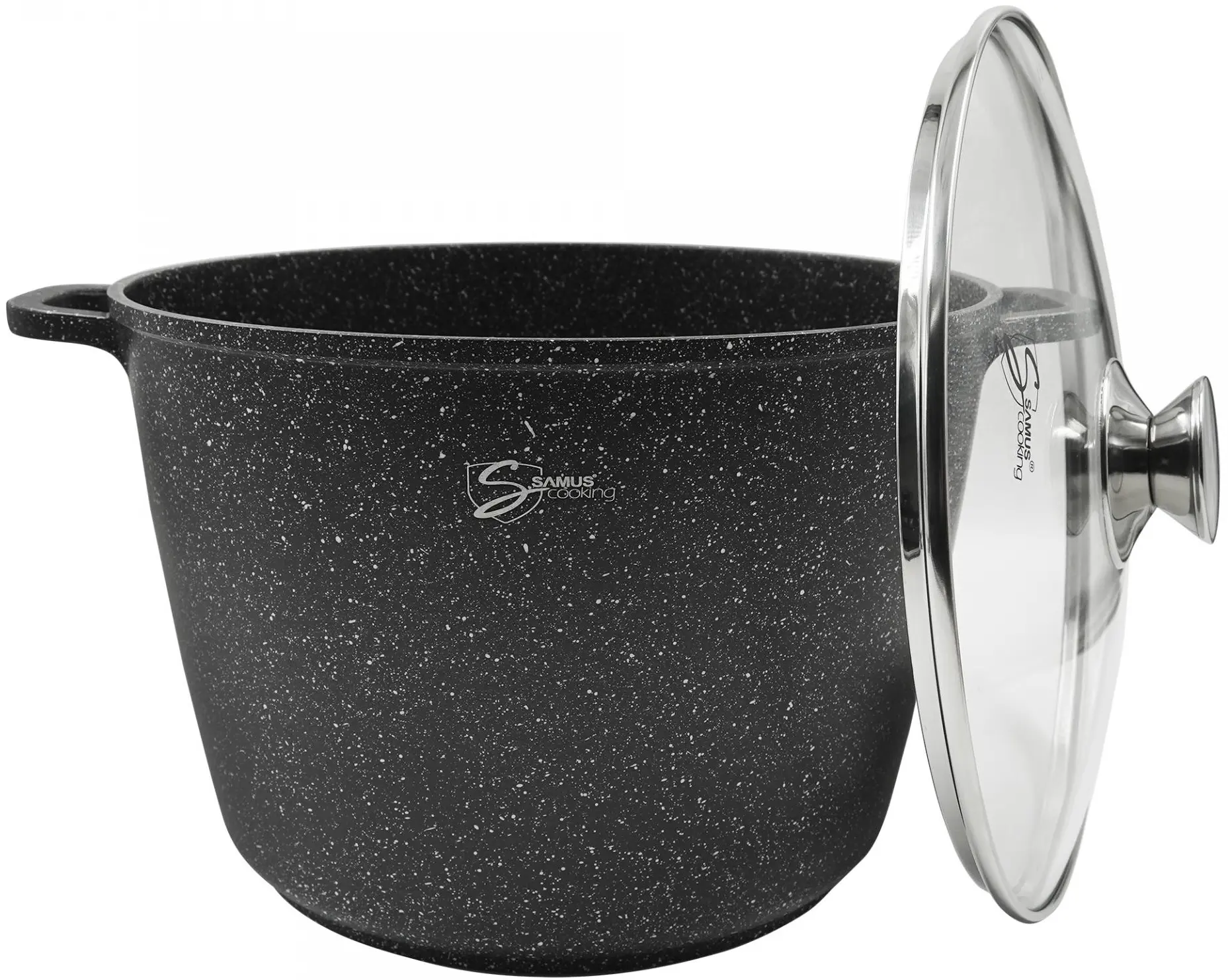 Кастрюля с крышкой Samus TOL322-OIC (Black)