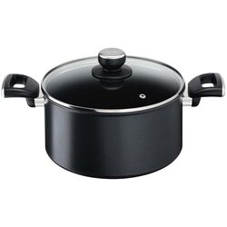 Кастрюля с крышкой Tefal Unlimited G2554672 (Black)