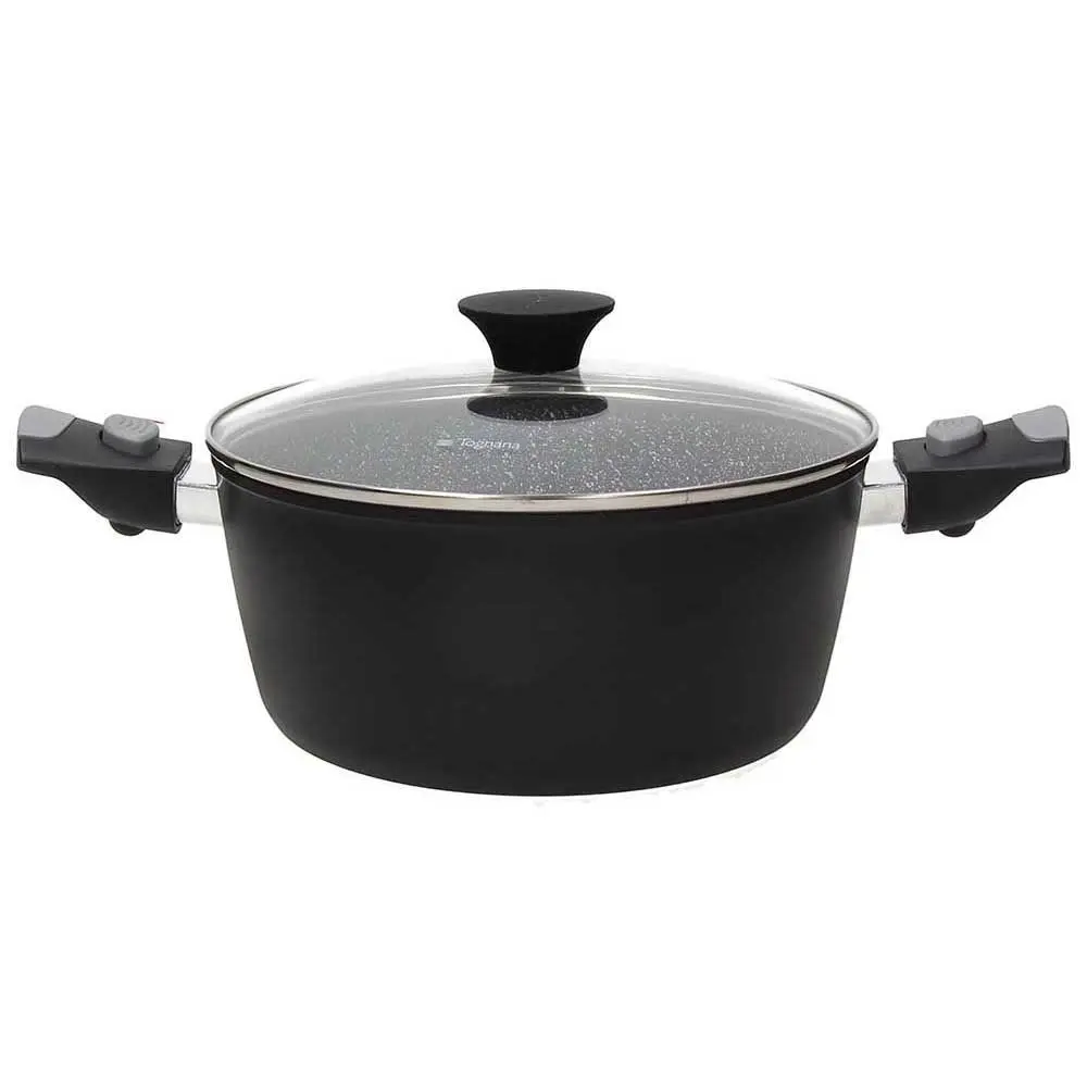 Oala cu capac Tognana Space Saving 20cm (Black)