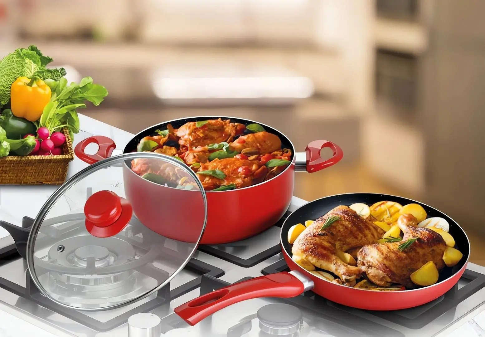 Set de vase Vanora VNHS3PCS (Red) - 3