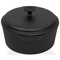 Кастрюля с крышкой VidaXL 313362 5L (Black) Thumb