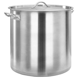 Cratita cu capac VidaXL 51136 71L (Inox)