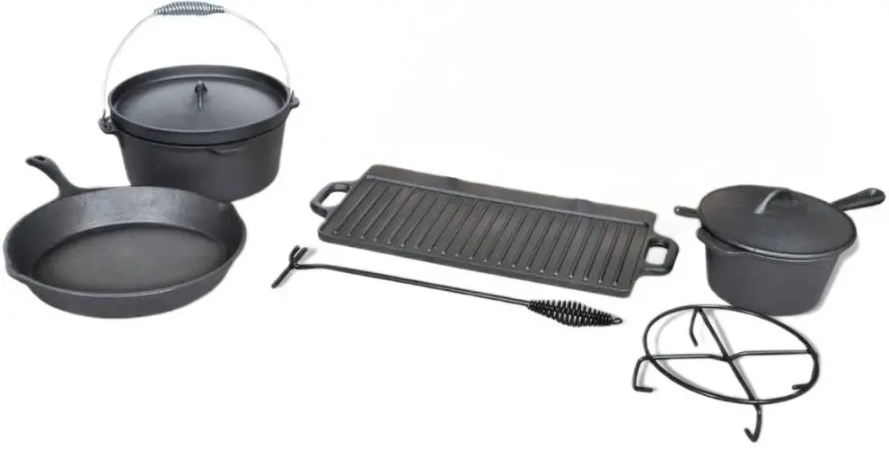 Набор посуды VidaXL 40829 (Black)