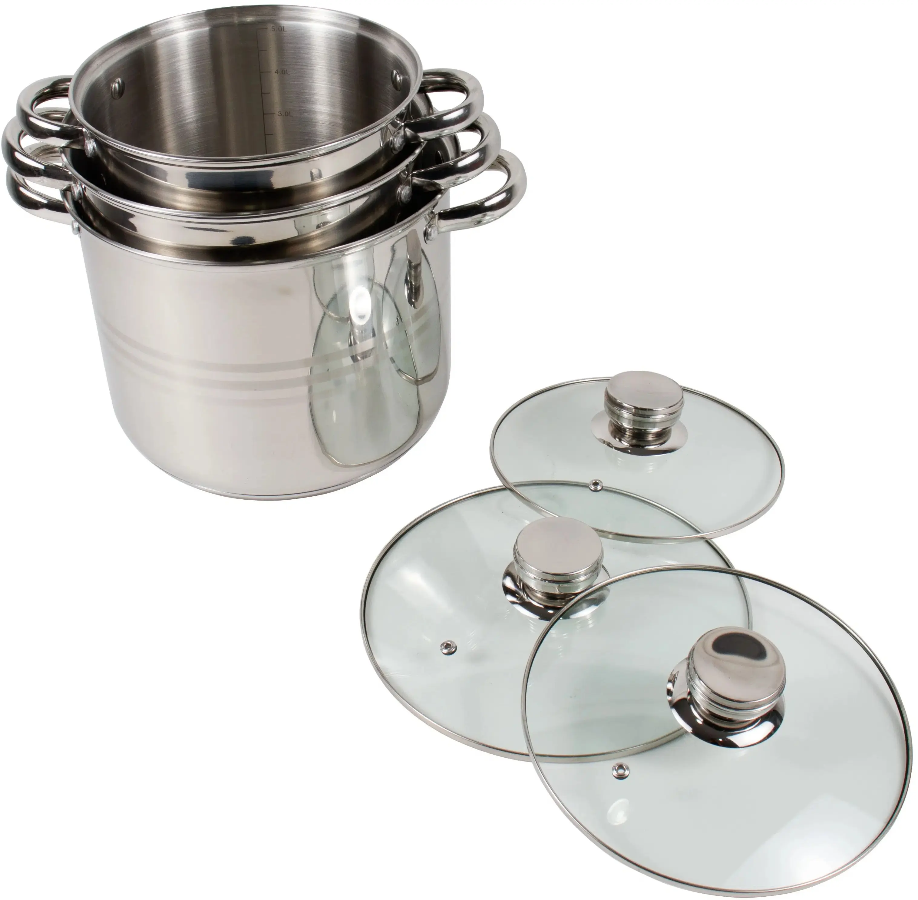 Набор кастрюль Zilan Floria ZLN4045 (Inox) - 3