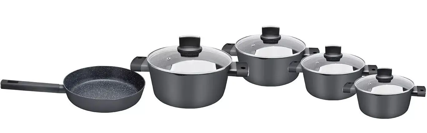 Набор кастрюль Zilan ZLN0942 (Black)