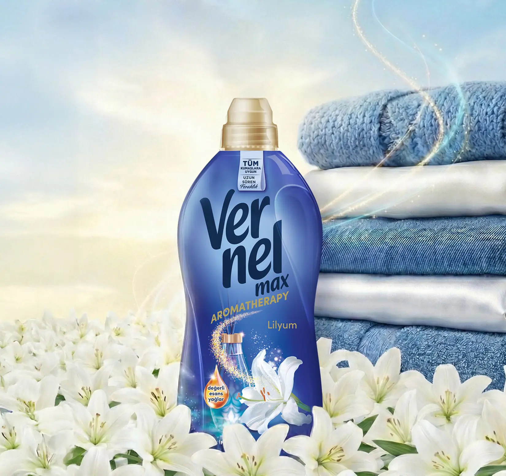 Кондиционер для белья Vernel Max Aromatherapy Lilyum 1.4L - 2