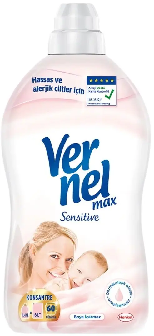 Кондиционер для белья Vernel Max Sensitive 1.4L