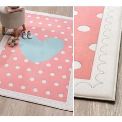 Ковер Cilek Happy 100x150 (Pink/Blue/White) Thumb