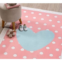 Ковер Cilek Happy 100x150 (Pink/Blue/White) Thumb