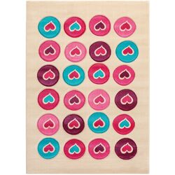 Ковер Cilek Love 133x190 (Beige/Pink/Blue)