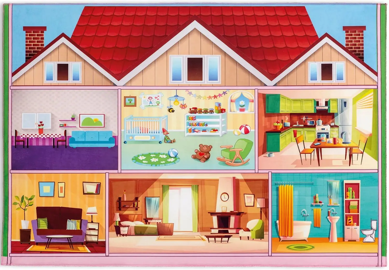 Ковер Cilek Play House 100x150 (Multicolor) - 2