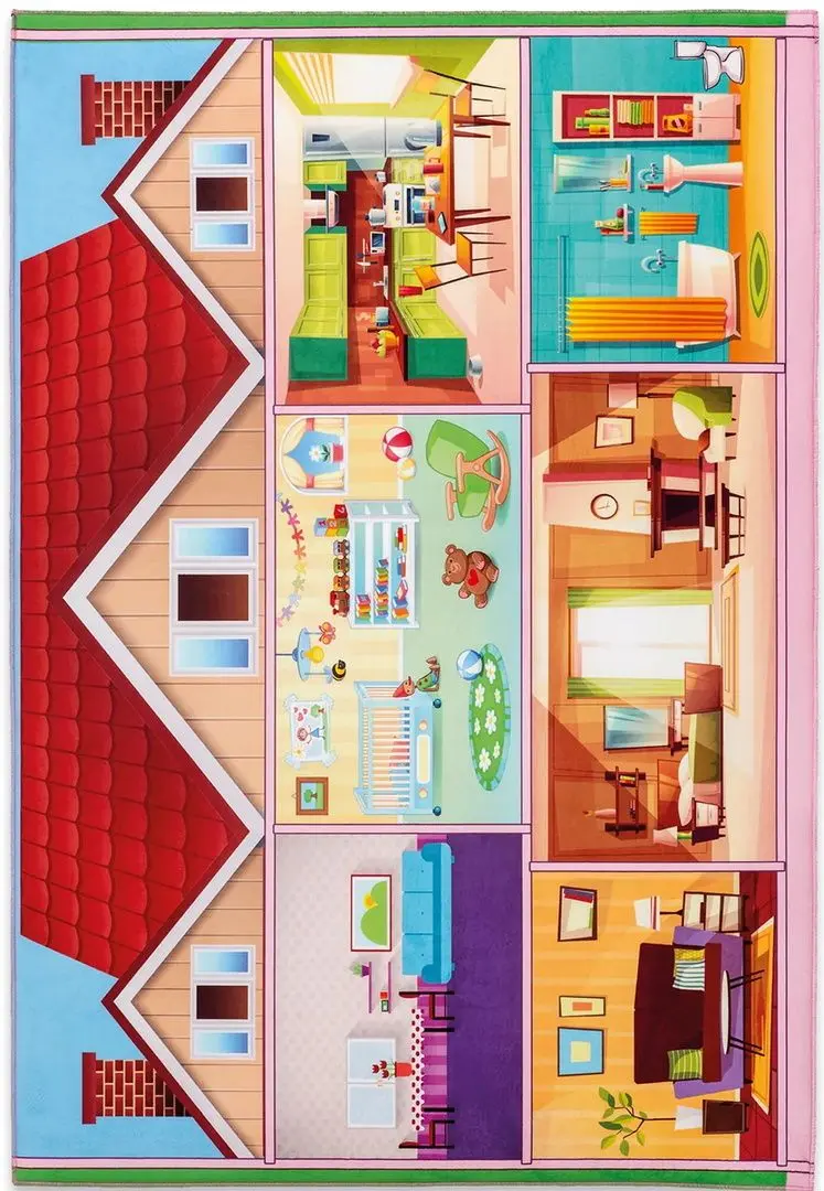 Ковер Cilek Play House 100x150 (Multicolor)