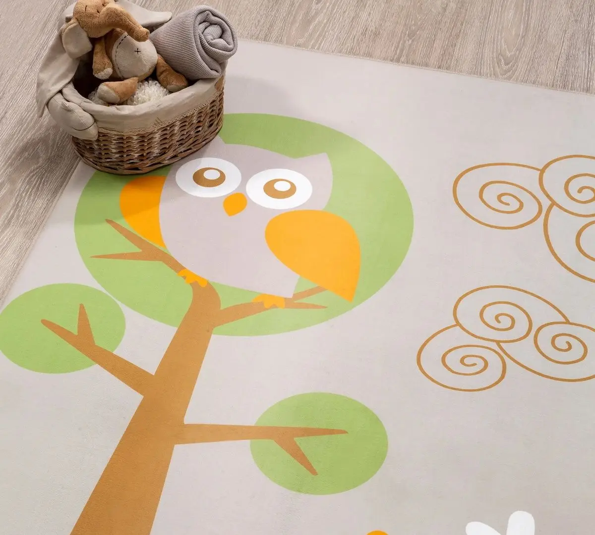 Ковер Cilek Story 100x150 (Beige/Green/Orange) - 2