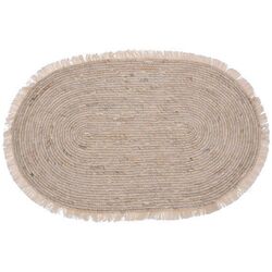 Коврик входной H&S Бахрома 80х50 44751 (Beige)