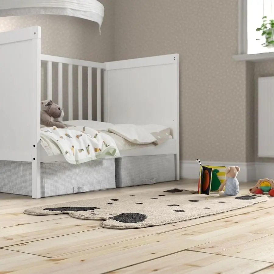 Декоративный коврик Ikea Dromslott 66x110 (Белый/Серый) - 2