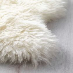 Covoras decorativ Ikea Ullerslev 85cm (Alb) Thumb