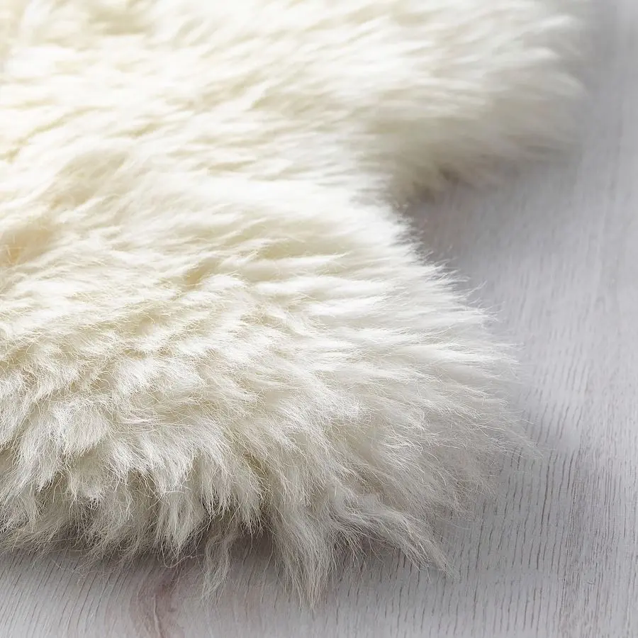 Covoras decorativ Ikea Ullerslev 85cm (Alb) - 2