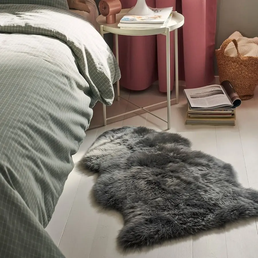 Covoras decorativ Ikea Ullerslev 85cm (Gri) - 2