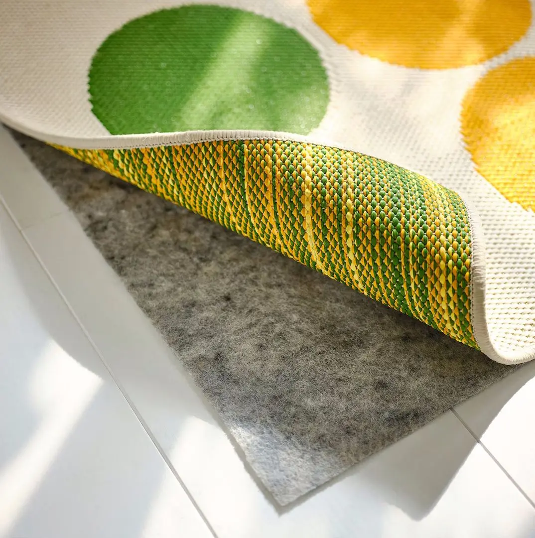 Ковер безворсовый Ikea Broggan для дома/улицы/в горошек 133x195 (Разноцветный) - 2