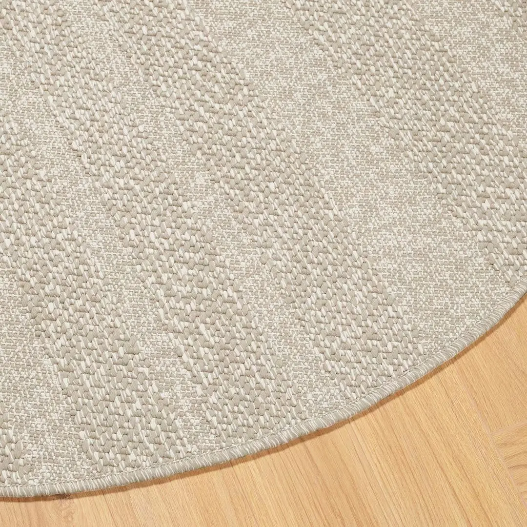 Ковер безворсовый Ikea Fullmakt для дома/улицы 130см (Бежевый/Меланж) - 2