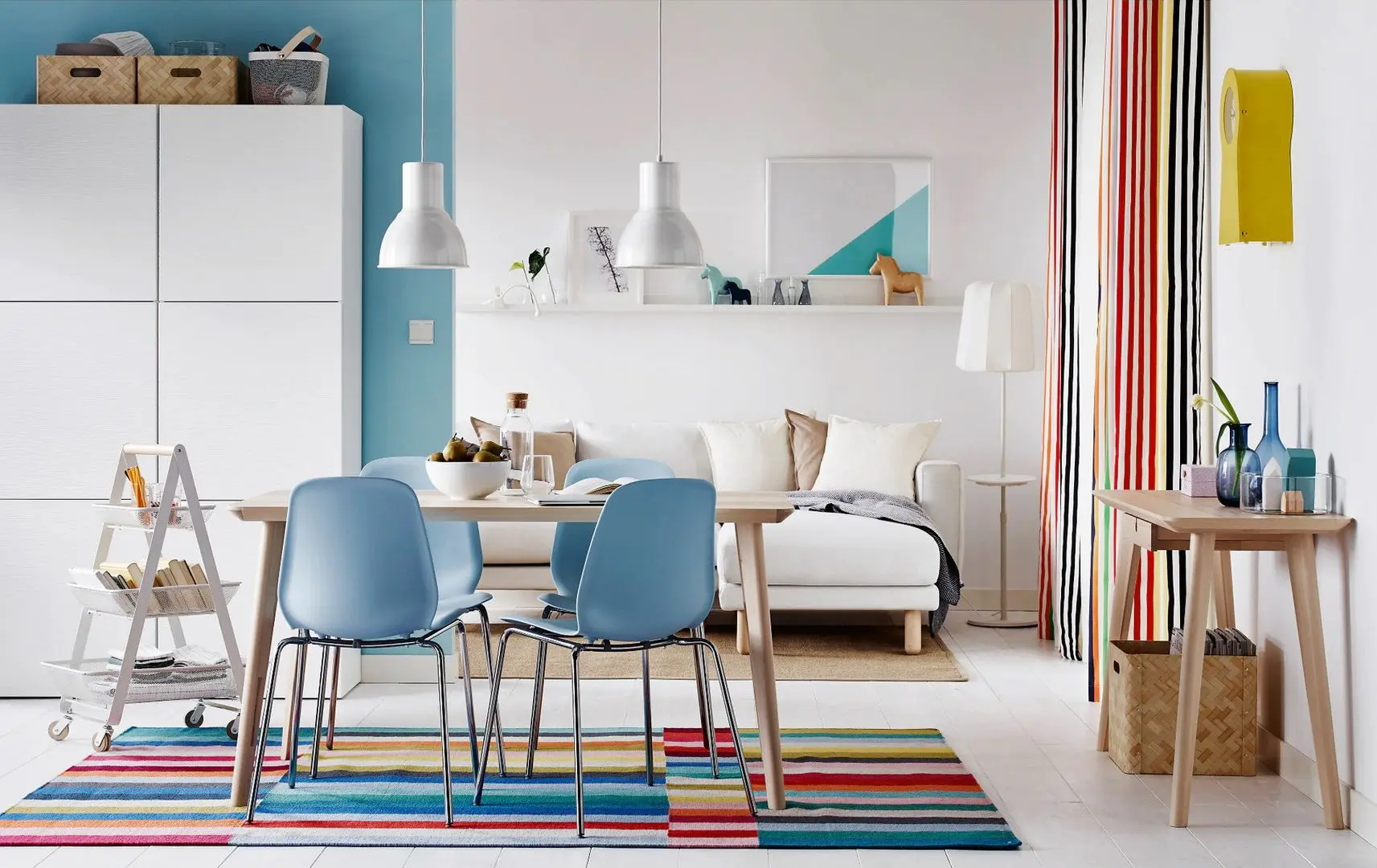 Ковер безворсовый Ikea Halved ручная работа 170x240 (Разноцветный) - 9