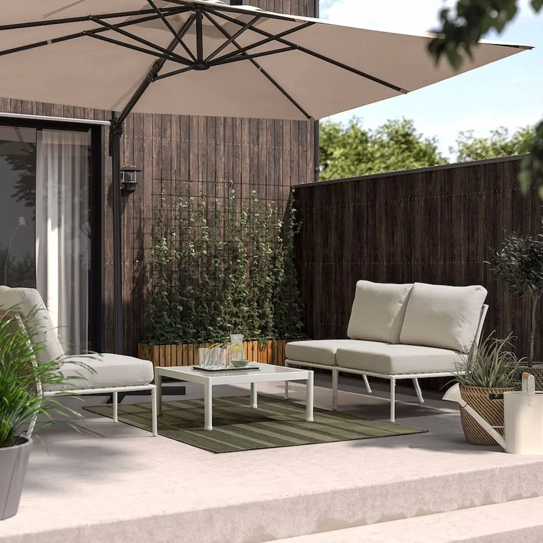 Ковер безворсовый Ikea Kantstolpe для дома/улицы 133x195 (Зеленый) - 4