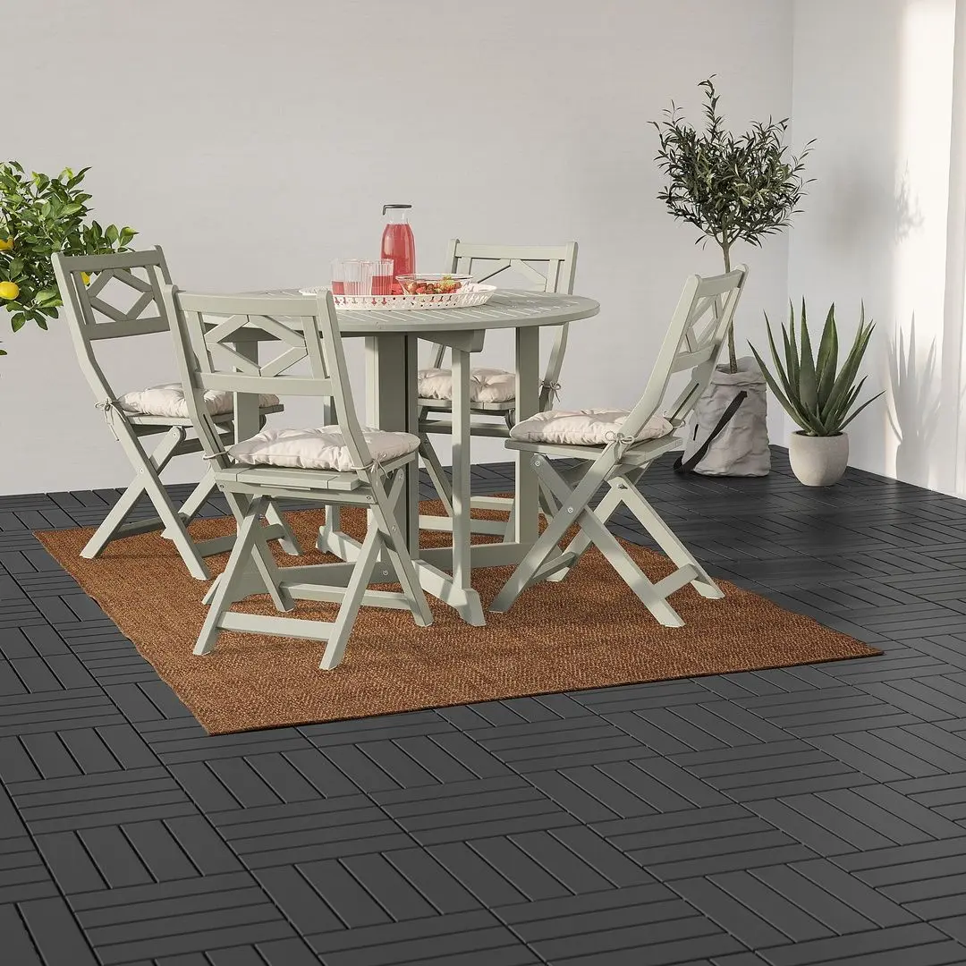 Ковер безворсовый Ikea Knardrup для дома/улицы 160x230 (Классический Коричневый) - 3