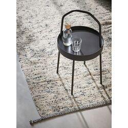 Covor ţesătură plată Ikea Melholt manual 133x195 (Natur/Albastru Inchis) Thumb