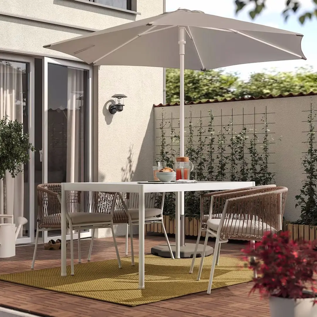Ковер безворсовый Ikea Morum для дома/улицы 160x230 (Светло-желтый) - 4
