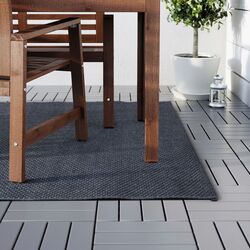 Covor ţesătură plată Ikea Morum interior/exterior 160x230 (Gri Inchis) Thumb