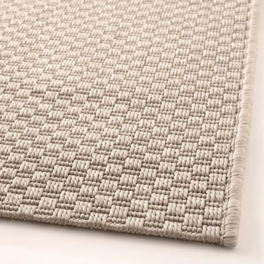 Ковер безворсовый Ikea Morum для дома/улицы 200x300 (Бежевый) - 6