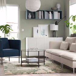 Covor tesatura plata Ikea Ringklocka 160x230 (Verde/Alb) Thumb