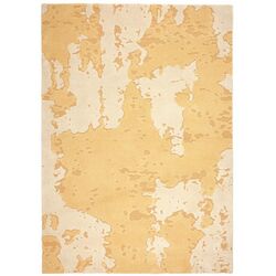 Ковер безворсовый Ikea Ringklocka 160x230 (Желтый/Белый)