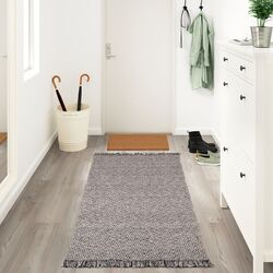 Covor ţesătură plată Ikea Rorkar 80x150 (Negru/Natur) Thumb
