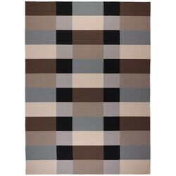 Covor ţesătură plată Ikea Stockholm manual 250x350 (Cadrilat/maro)