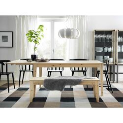 Covor ţesătură plată Ikea Stockholm manual 250x350 (Cadrilat/maro) Thumb