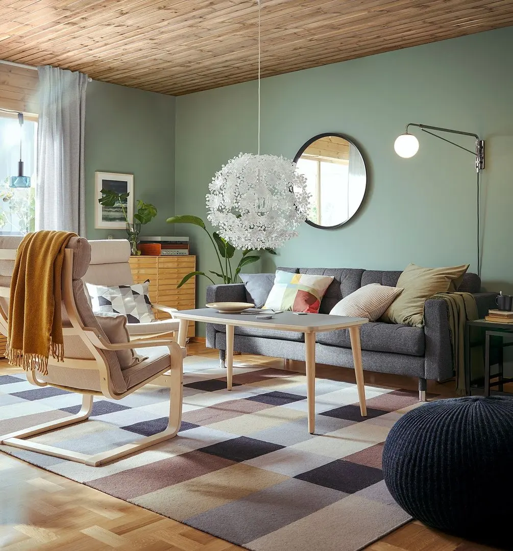 Covor ţesătură plată Ikea Stockholm manual 250x350 (Cadrilat/maro) - 7