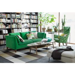 Covor ţesătură plată Ikea Stockholm manual 250x350 (Cadrilat/maro) Thumb