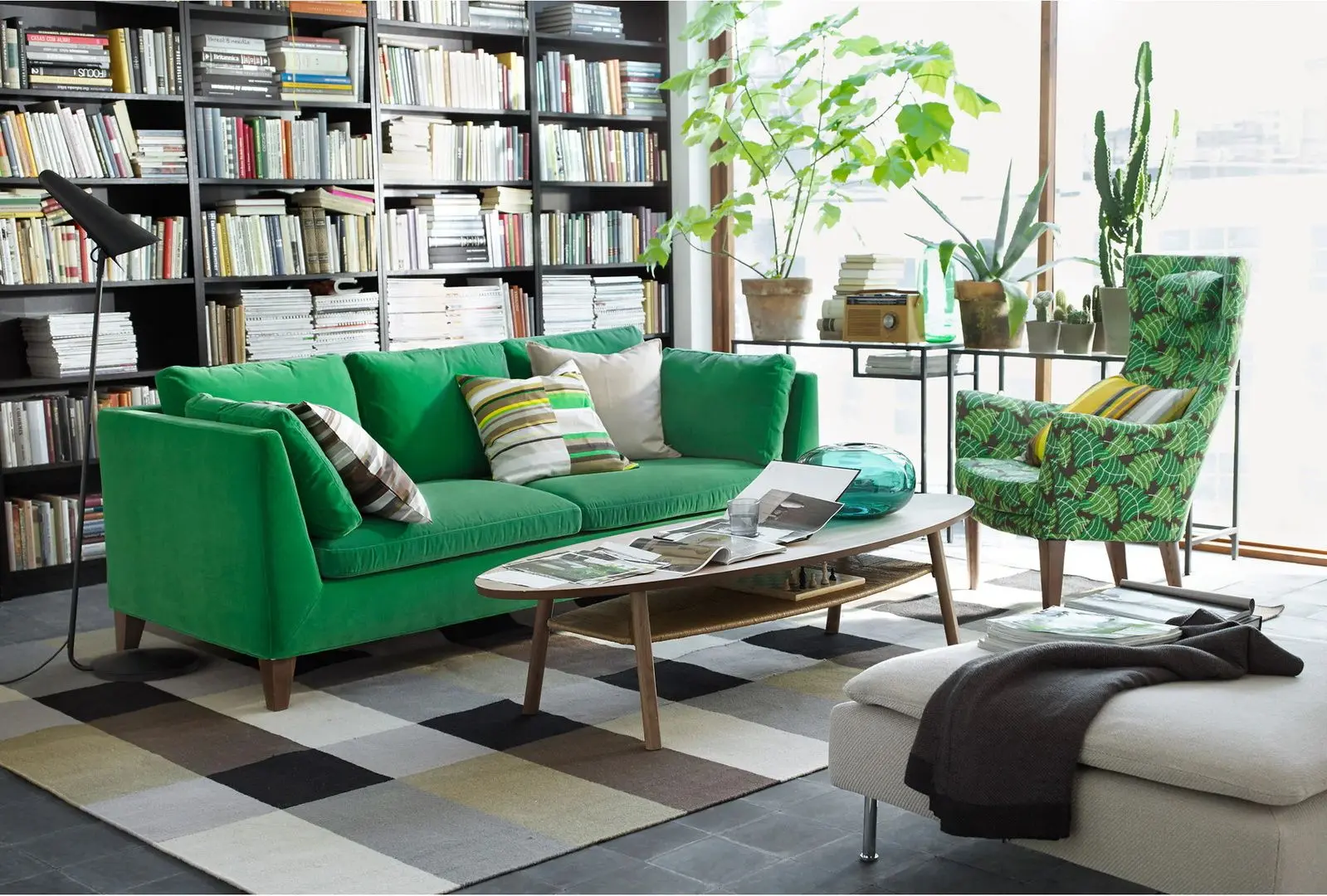 Covor ţesătură plată Ikea Stockholm manual 250x350 (Cadrilat/maro) - 8