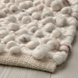 Ковер безворсовый Ikea Svardborg ручная работа 133x195 (Белый/Разноцветный) Thumb