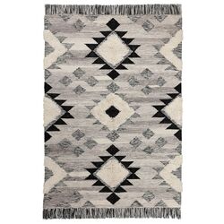 Covor ţesătură plată Ikea Tannisby manual 160x230 (Gri/Negru)