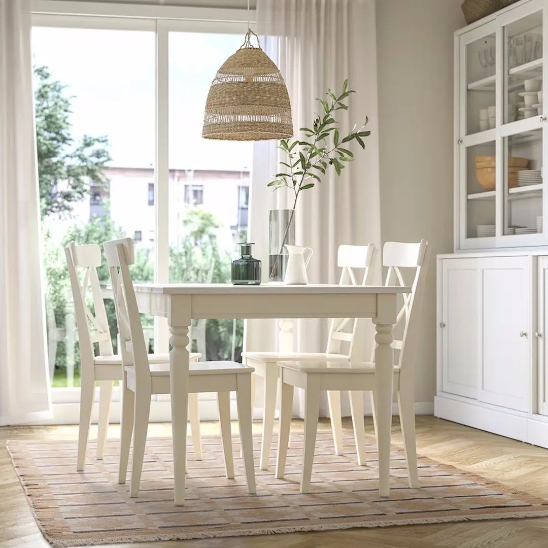 Covor tesatura plata Ikea Telegraflinje 170x240 (Galben-Bej) - 7