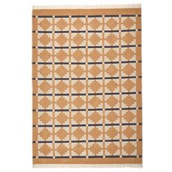 Covor tesatura plata Ikea Telegraflinje 200x300 (Galben-Bej) Thumb