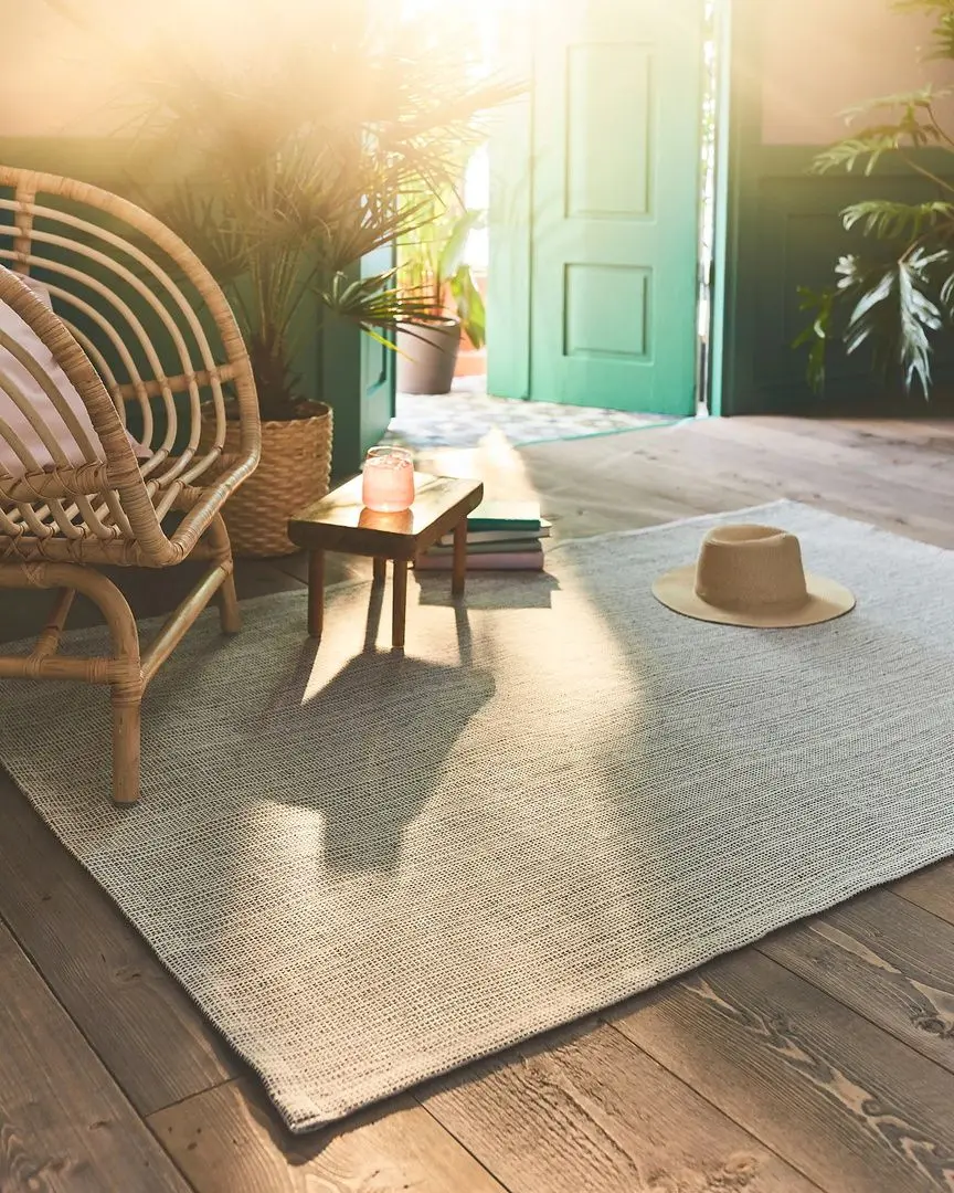Covor ţesătură plată Ikea Tiphede 120x180 (Natur/Alb) - 5