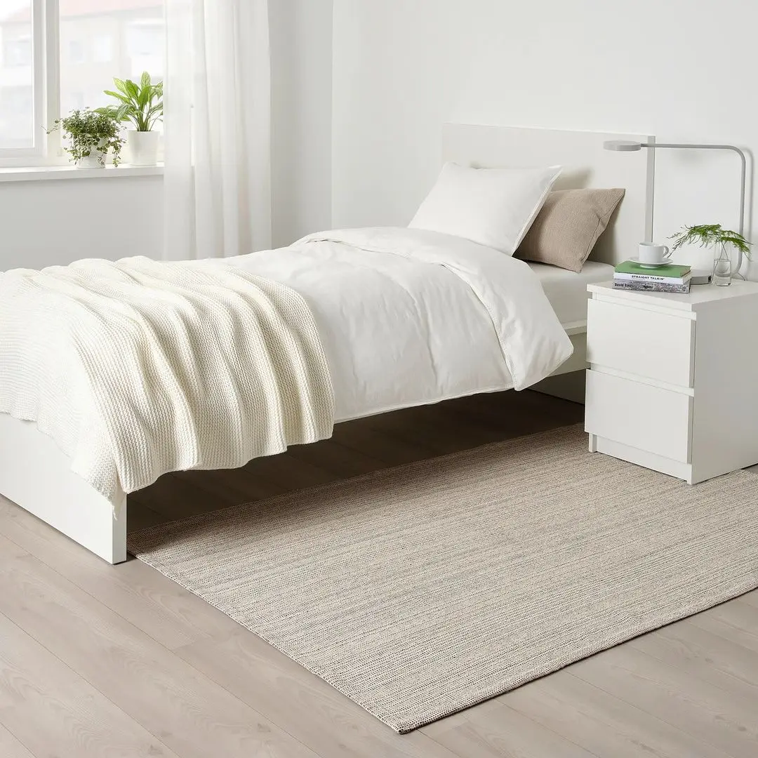 Covor ţesătură plată Ikea Tiphede 120x180 (Natur/Alb) - 6