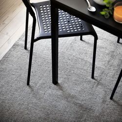 Covor ţesătură plată Ikea Tiphede 155x220 (Negru/Natur) Thumb